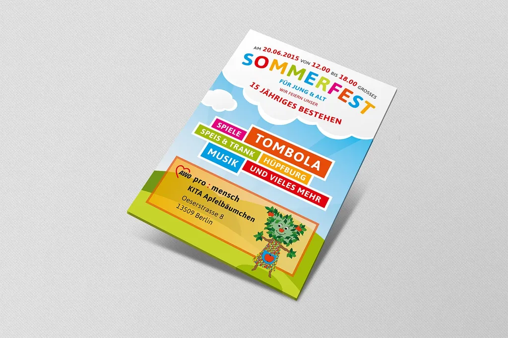 Flyer für AWO Kita Apfelbäumchen – Bild 2
