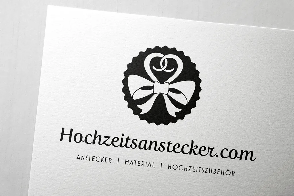 Logodesign für Hochzeitsanstecker – Bild 2