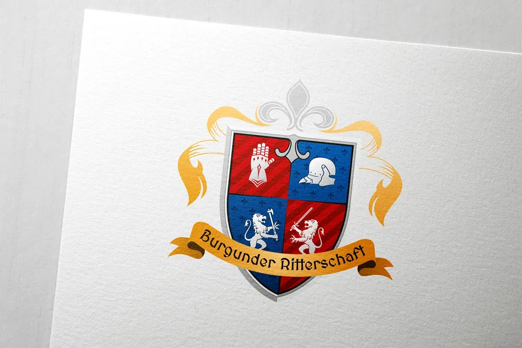 Logodesign für Burgunder Ritterschaft – Bild 2