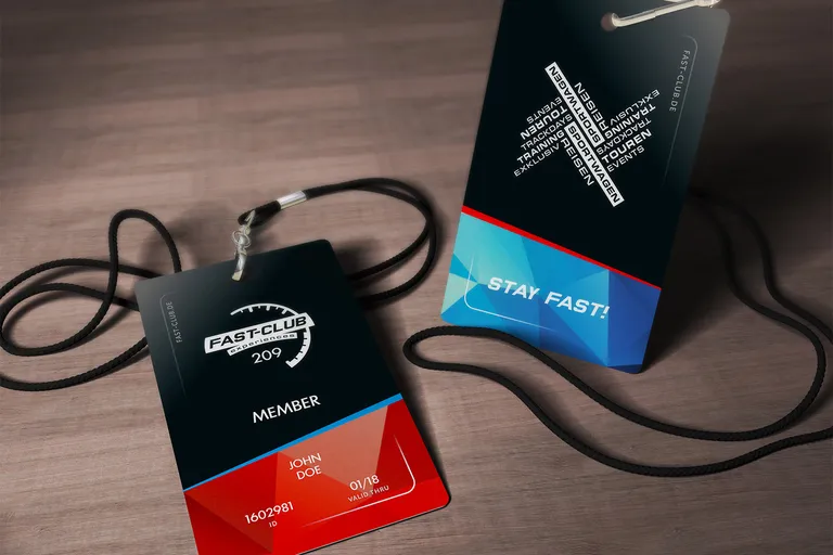Mitgliederkarte für Fast-Club