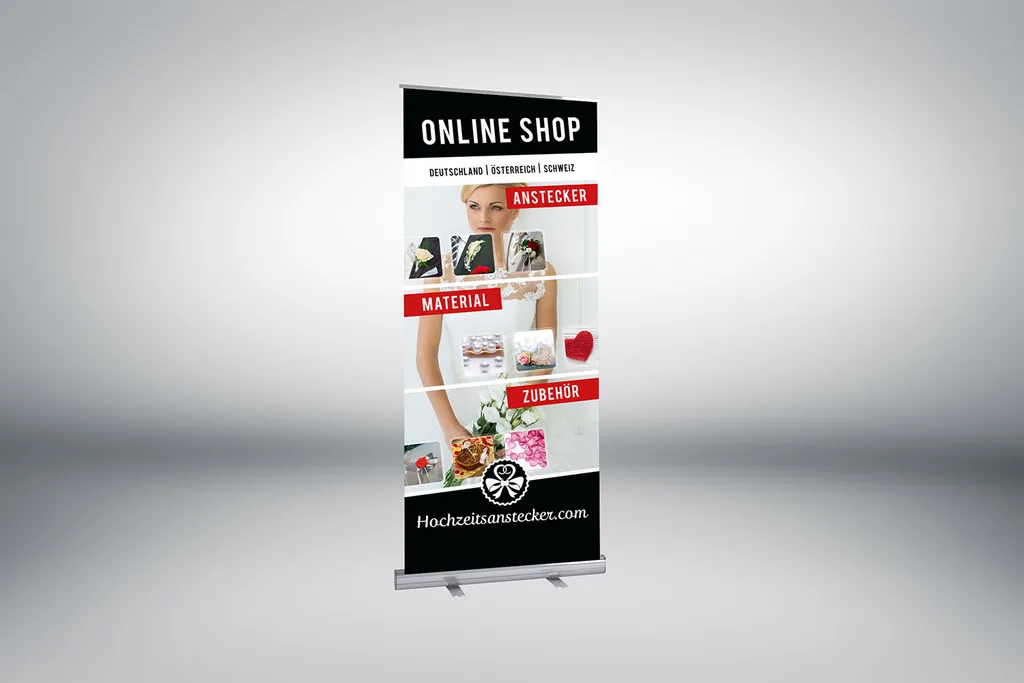 Roll-Up für Hochzeitsanstecker